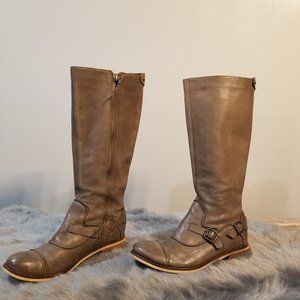 Anthro Schuler & Sons Brown Drew Riding Boots 38